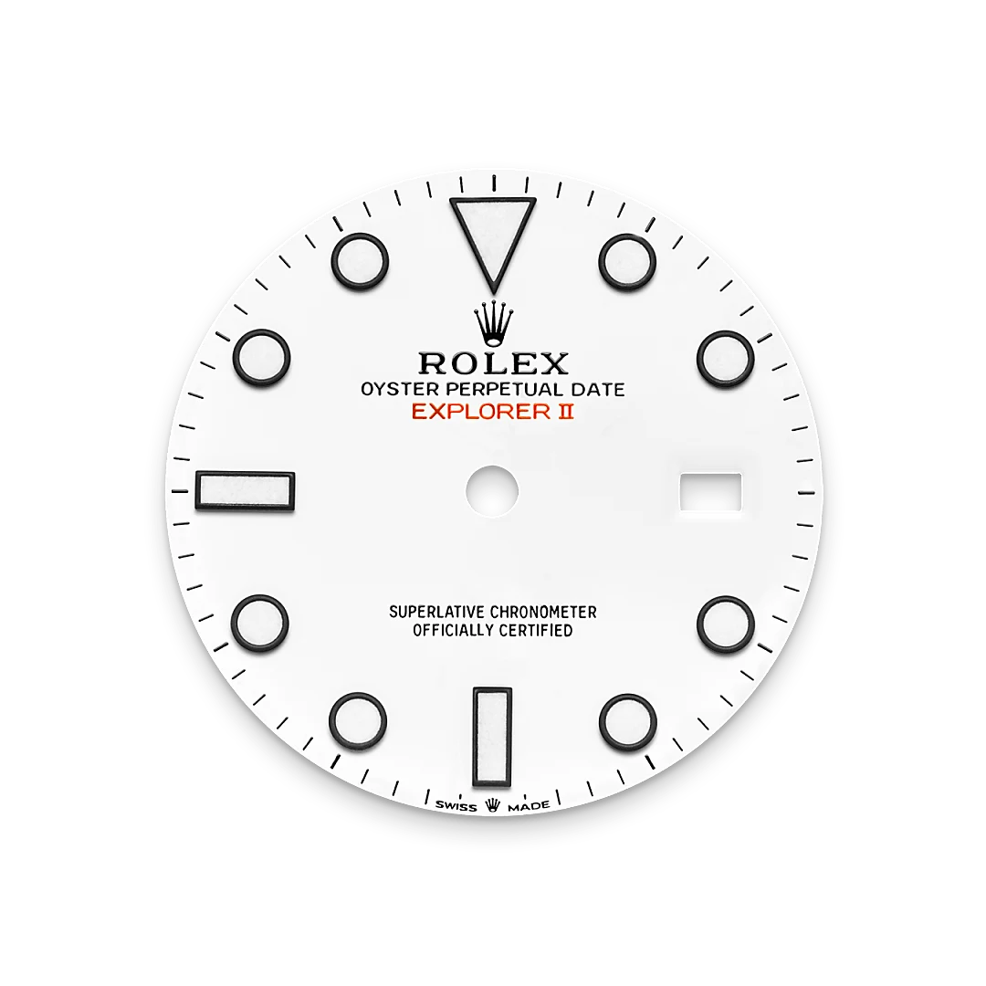 Rolex エクスプローラー Ⅱ  オイスター、42 mm、オイスタースチール
