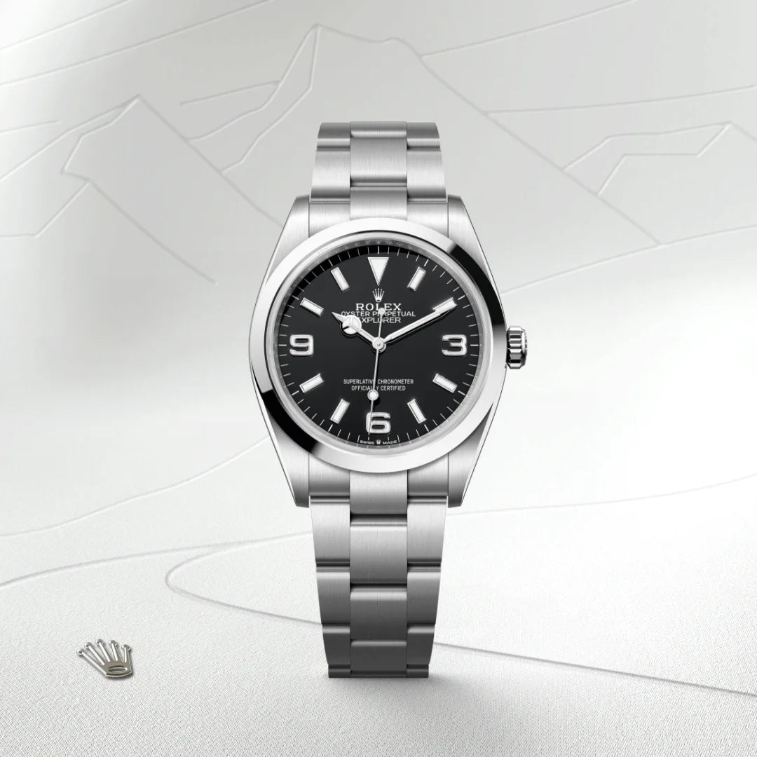 Rolex エクスプローラー 40  オイスター、40 mm、オイスタースチール