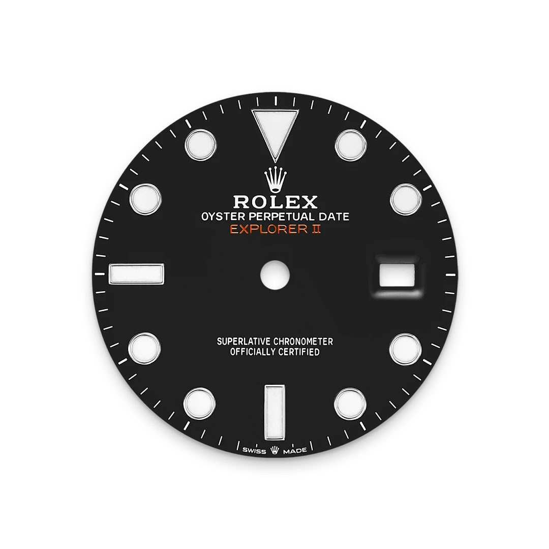 Rolex エクスプローラー Ⅱ  オイスター、42 mm、オイスタースチール