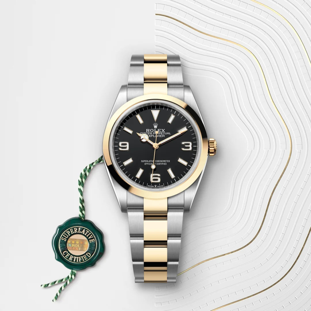 Rolex エクスプローラー 36  オイスター、36 mm、オイスタースチール＆イエローゴールド  リファレンス 124273  ¥ 1,943,700
