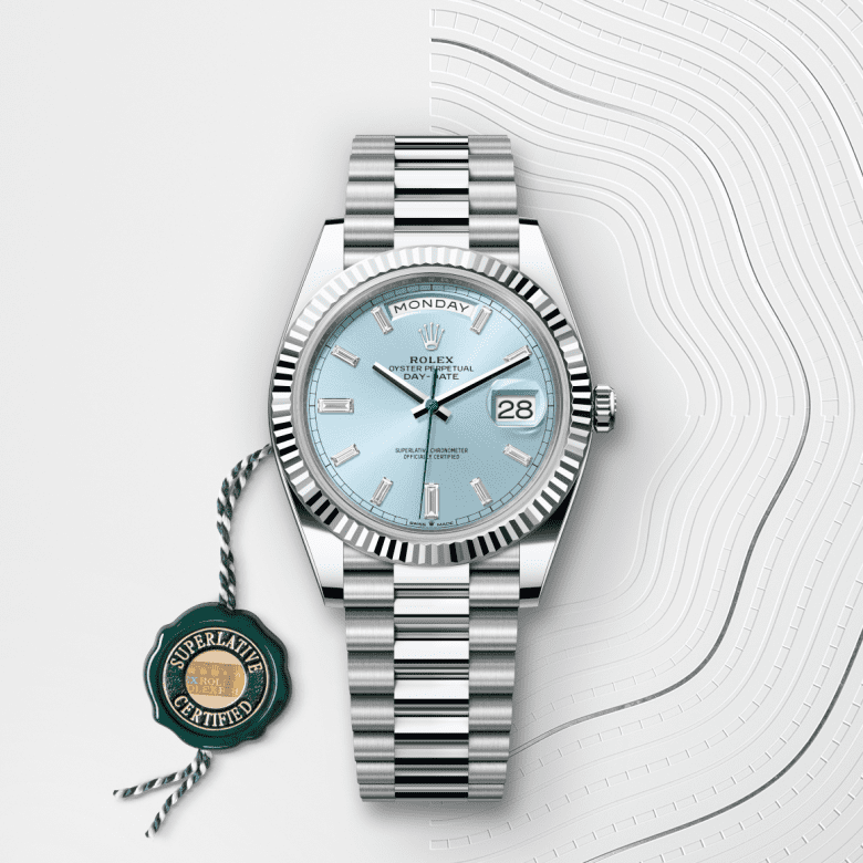 デイデイト 40 | オイスター、40 mm、プラチナ  リファレンス 228236-0006
