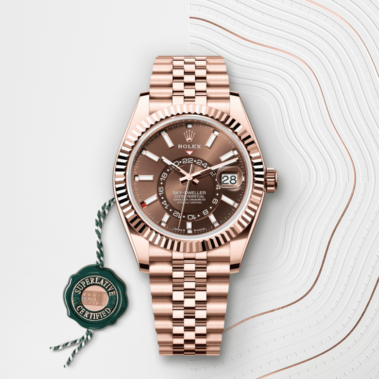 ロレックス スカイドゥエラー  オイスター、42 mm、エバーローズゴールド  リファレンス m336935-0006