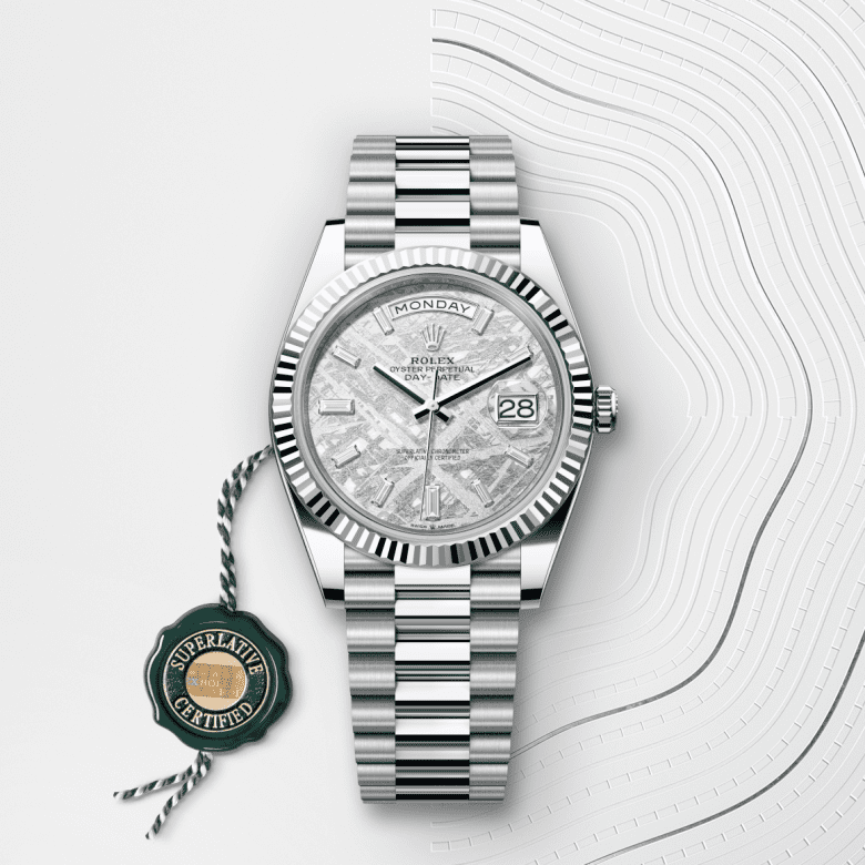 デイデイト 40 | オイスター、40 mm、プラチナ  リファレンス 228236-0011