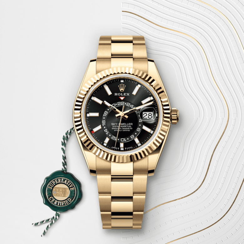 ロレックス スカイドゥエラー  オイスター、42 mm、イエローゴールド  リファレンス m336938-0002