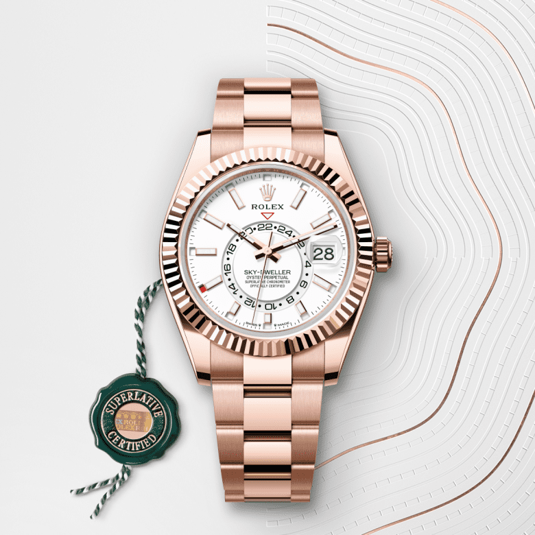 ロレックス スカイドゥエラー  オイスター、42 mm、エバーローズゴールド  リファレンス m336935-0003
