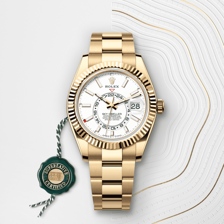 ロレックス スカイドゥエラー  オイスター、42 mm、イエローゴールド  リファレンス m336938-0003