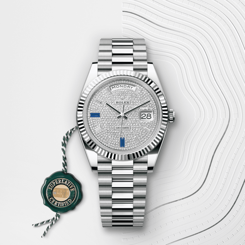 デイデイト 40 | オイスター、40 mm、プラチナ  リファレンス 228236-0009