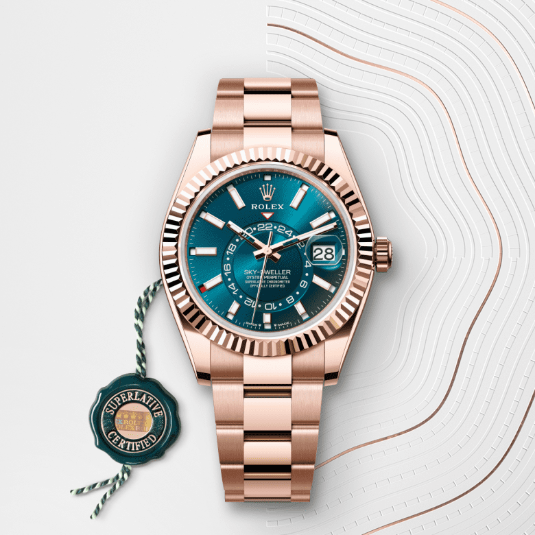 ロレックス スカイドゥエラー  オイスター、42 mm、エバーローズゴールド  リファレンス m336935-0001