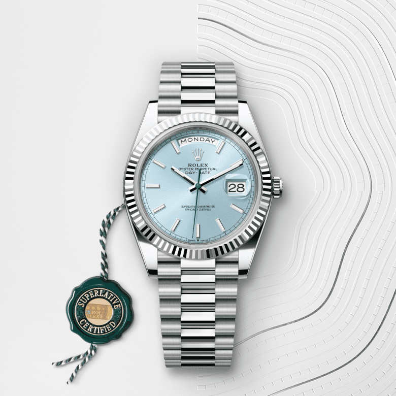 デイデイト 40 | オイスター、40 mm、プラチナ  リファレンス 228236-0018