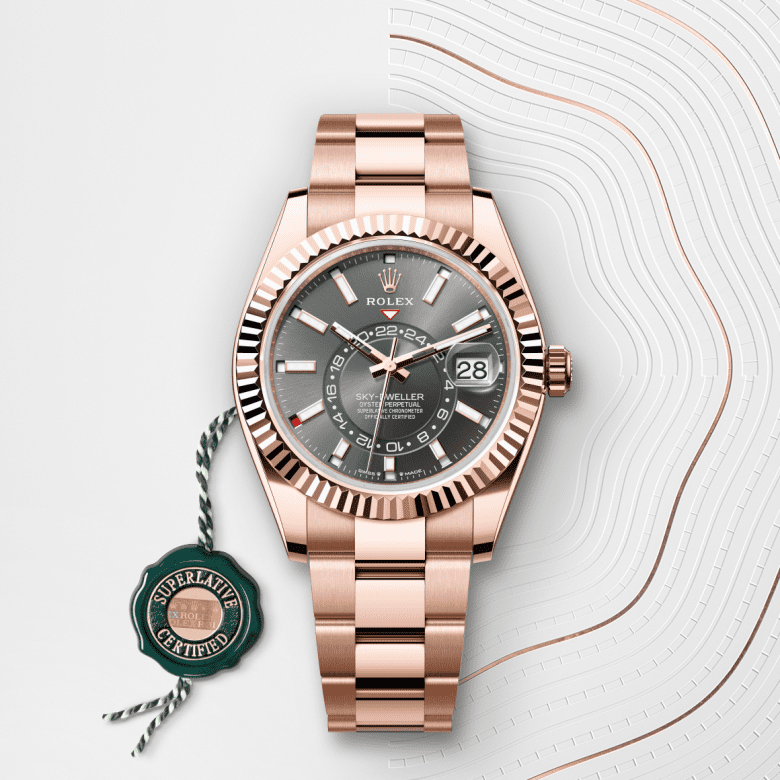 ロレックス スカイドゥエラー  オイスター、42 mm、エバーローズゴールド  リファレンス m336935-0004