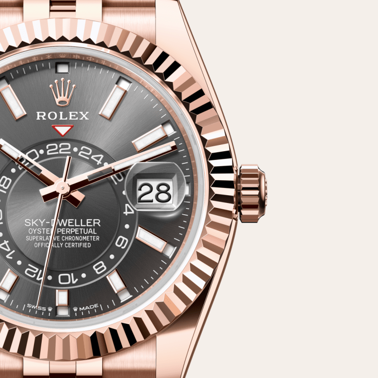 ロレックス スカイドゥエラー  オイスター、42 mm、エバーローズゴールド  リファレンス m336935-0008