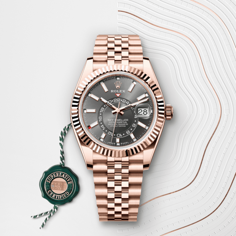 ロレックス スカイドゥエラー  オイスター、42 mm、エバーローズゴールド  リファレンス m336935-0008