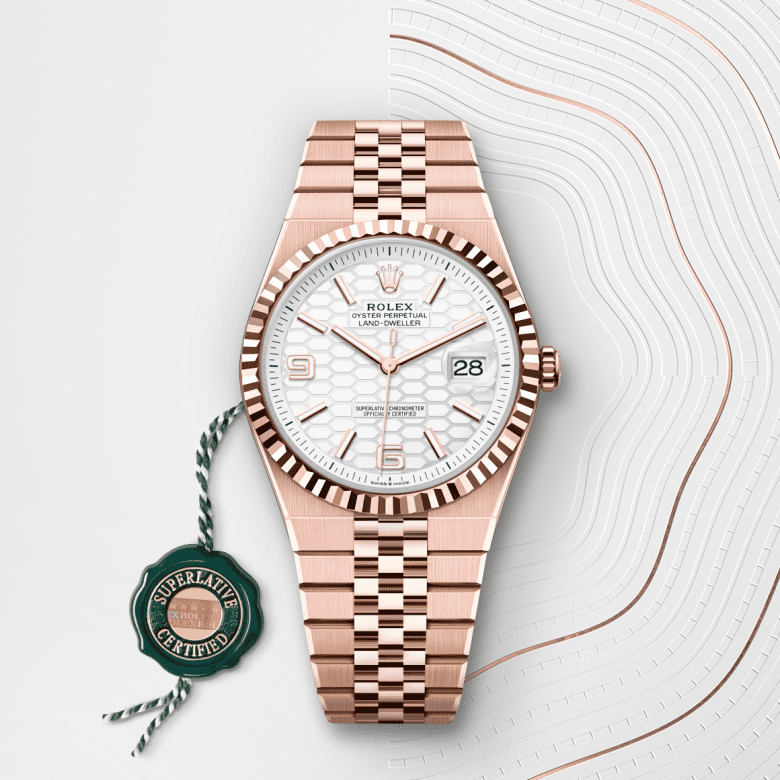 ロレックス ランドドゥエラー 40  オイスター、40 mm、エバーローズゴールド  リファレンス m127335-0001