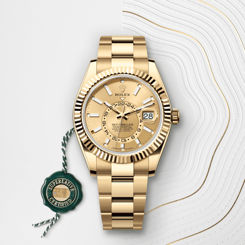 ロレックス スカイドゥエラー  オイスター、42 mm、イエローゴールド  リファレンス m336938-0001
