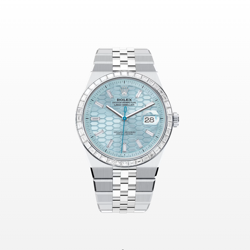 ロレックス ランドドゥエラー 40  オイスター、40 mm、プラチナ、ダイヤモンド  リファレンス m127386tbr-0001
