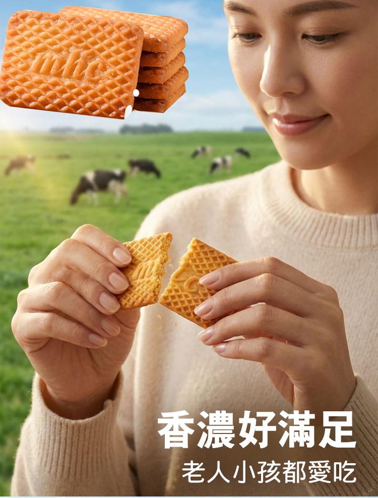 【進口紐西蘭牛乳】高鈣特濃牛乳代餐餅乾