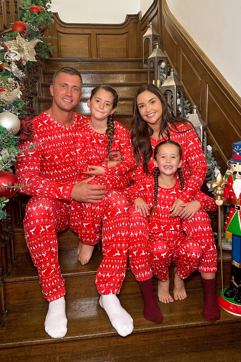 Mens Reindeer Fairisle Matching Family PJ Set