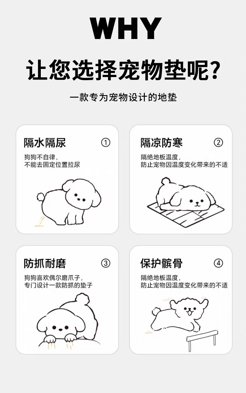 宠物防滑垫子  防水可擦免洗 耐抓  98*66//128*66CM