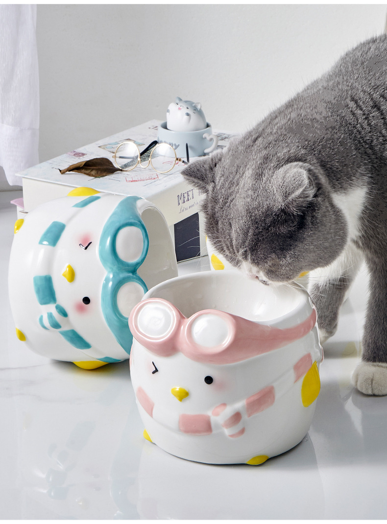 HOCC PENGUIN CERAMIC PET BOWL 