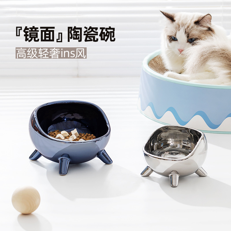 PET CERAMIC BOWL – MIRROR FINISH DESIGN