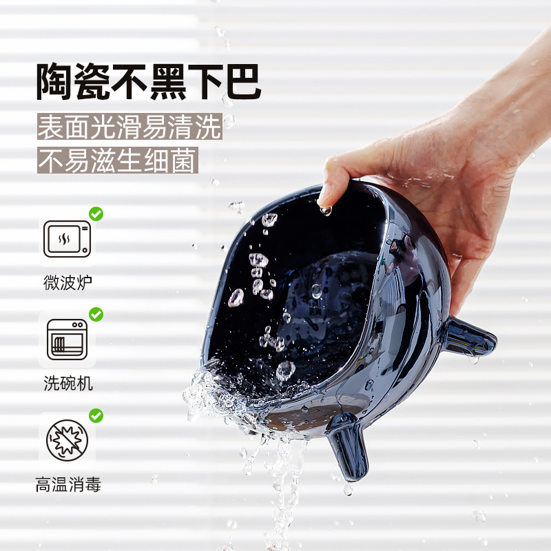 PET CERAMIC BOWL – MIRROR FINISH DESIGN
