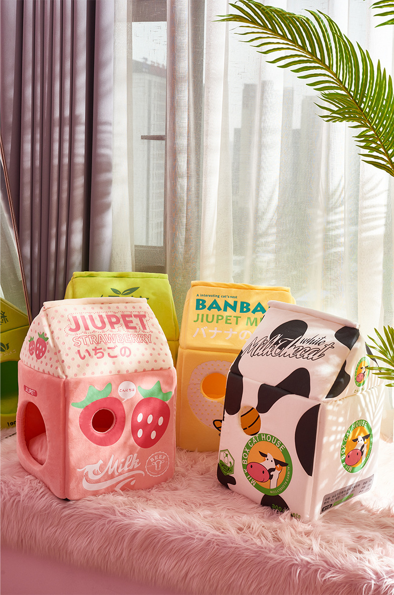 ENCLOSED MILK CARTOON HOUSE 
