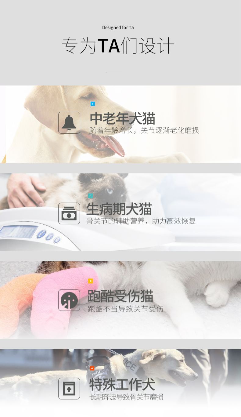 VETPET唯派特PRO 宠物营养补充剂 关节素粉 （2g*30）