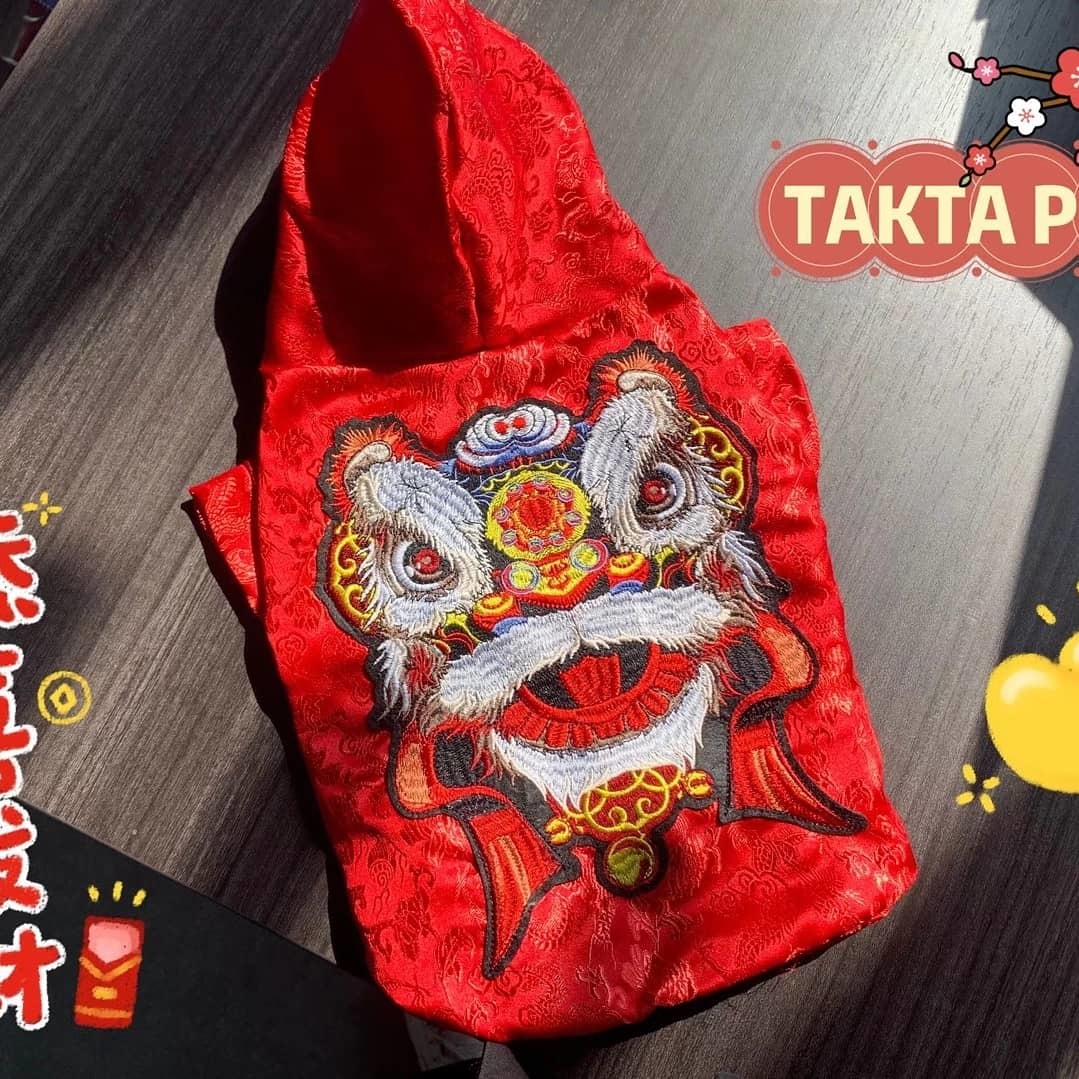 LION DANCE-STYLE TANG SUIT HOODIE