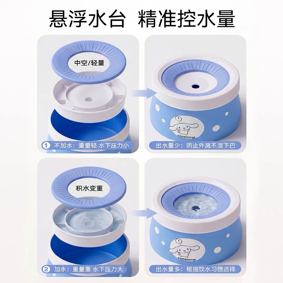 HIPIPET 嬉皮狗 玉桂狗联名浮水碗 600ML