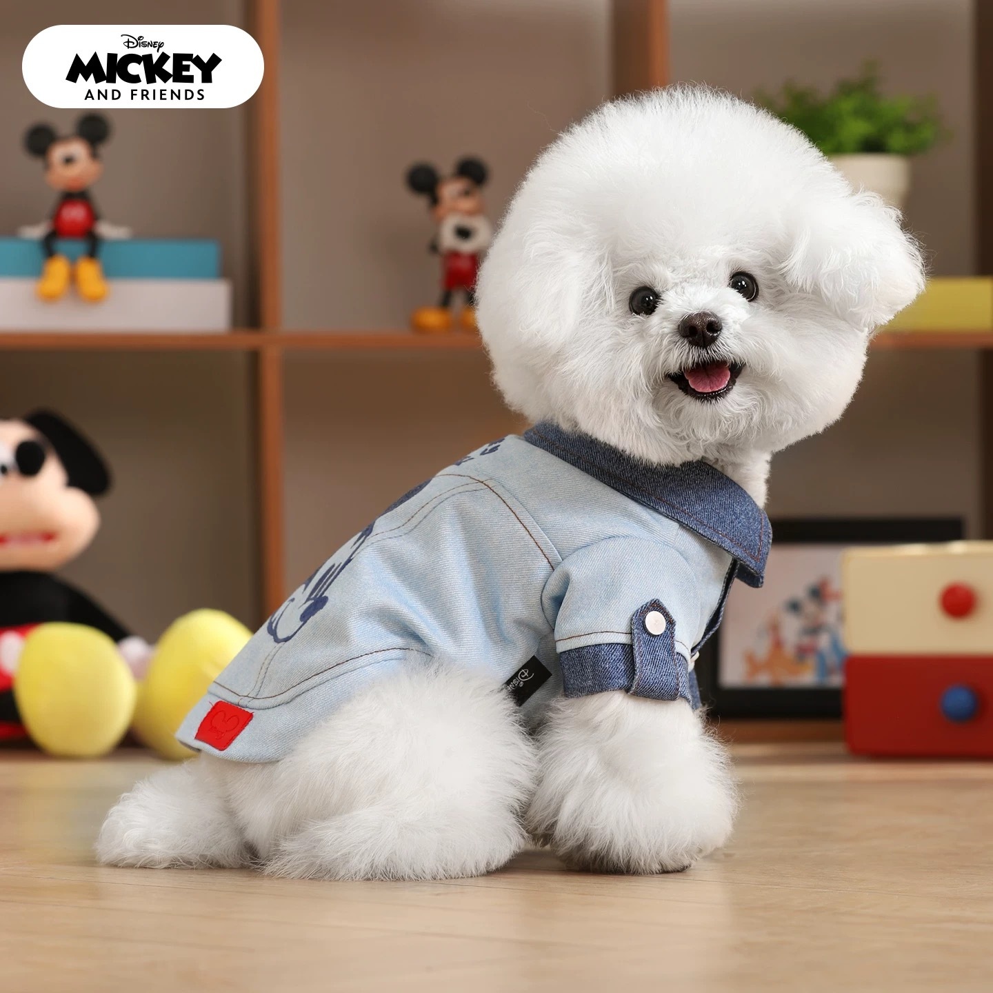 DISNEY 迪士尼 米奇薄款打底衫牛仔外套