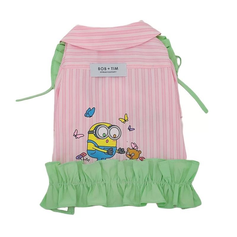 HOOPET X MINION 小黄人联名 春夏粉绿撞色薄款 衣服