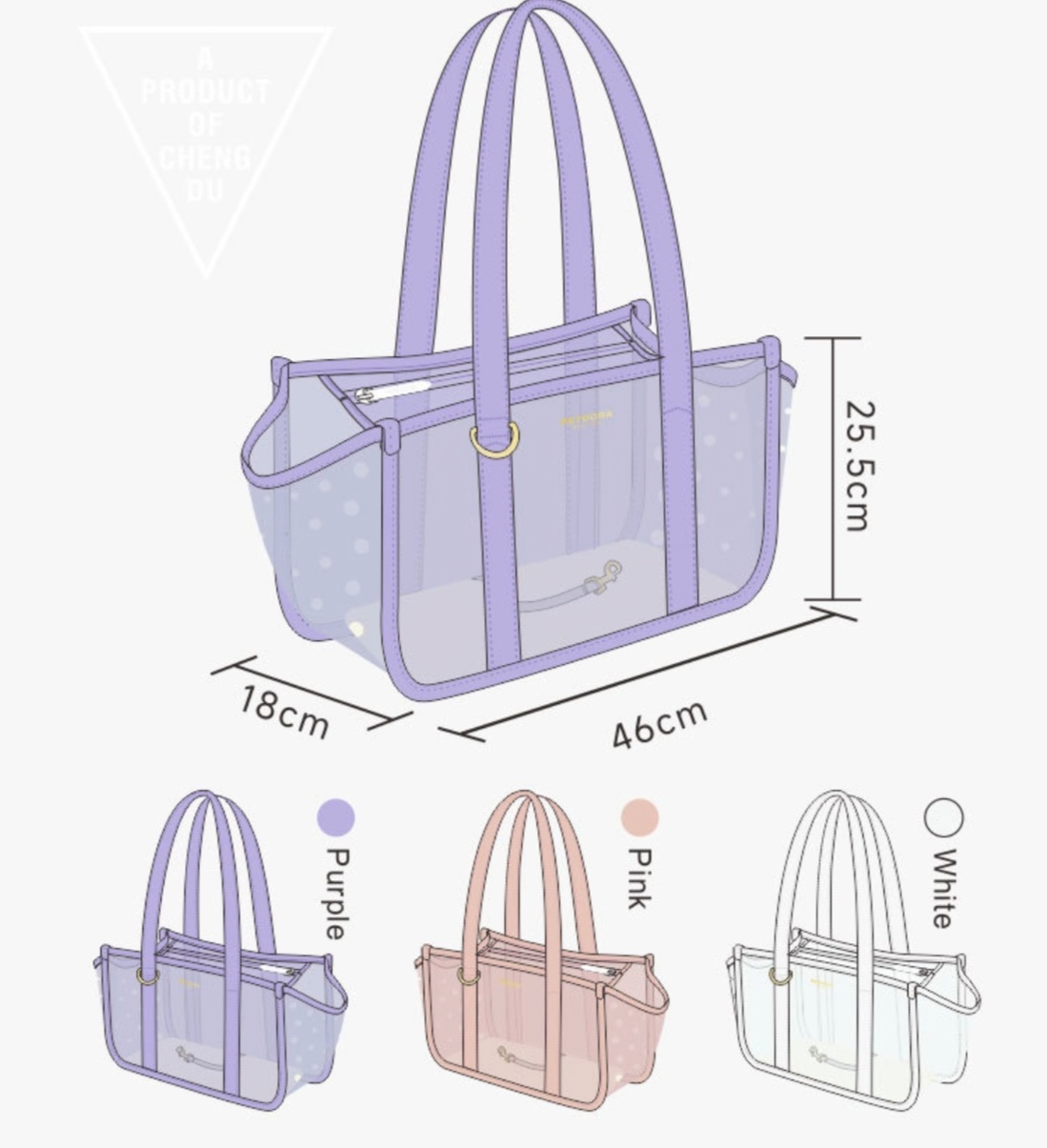 PETDORA PET CARRIER BAG – COOL JELLY BAG, MULTI-VENT DESIGN, ORIGINAL DESIGN