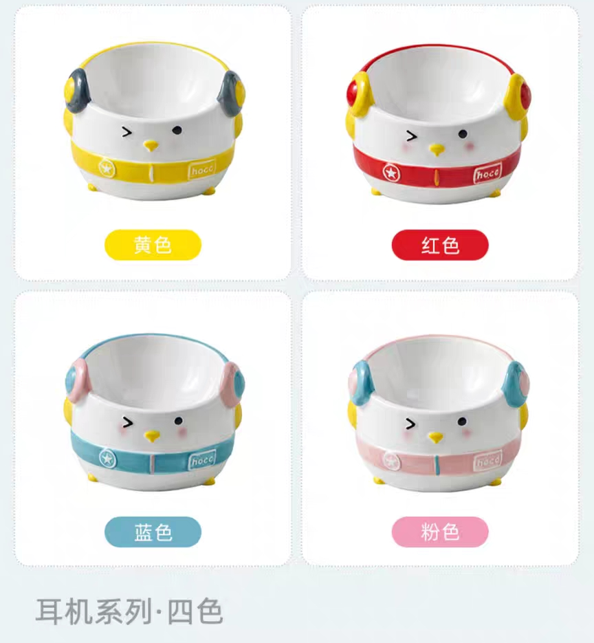 HOCC HEADPHONE PENGUIN CERAMIC BOWL 