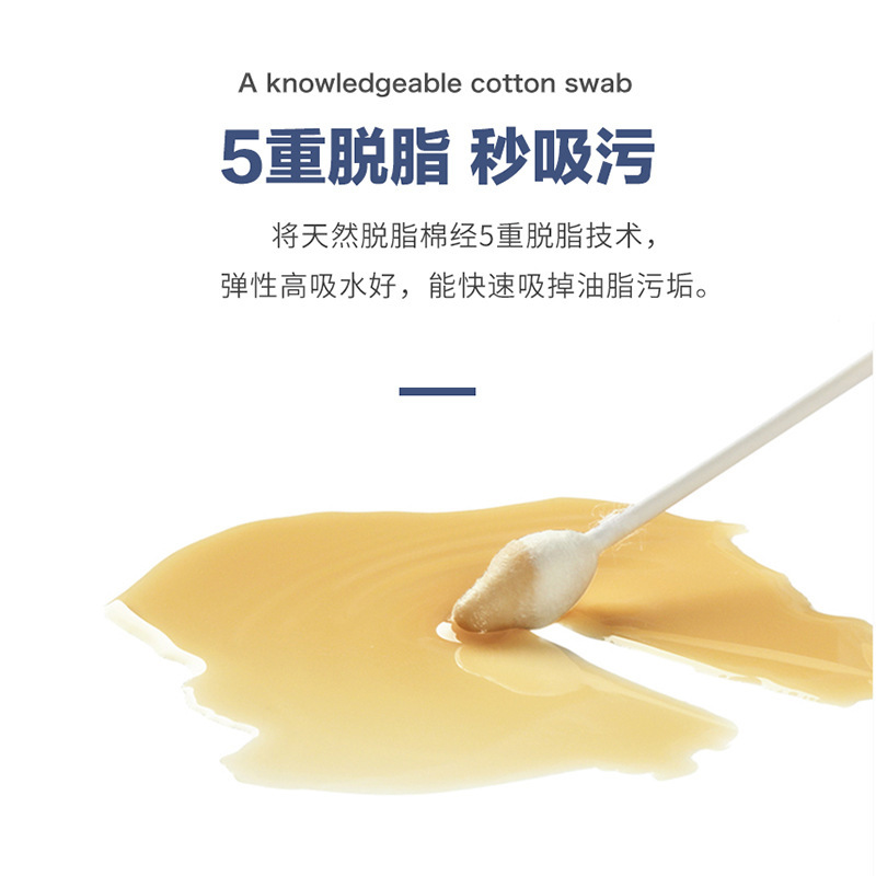 KOJIMA DOUBLE-ENDED EAR COTTON SWABS – 55 PCS