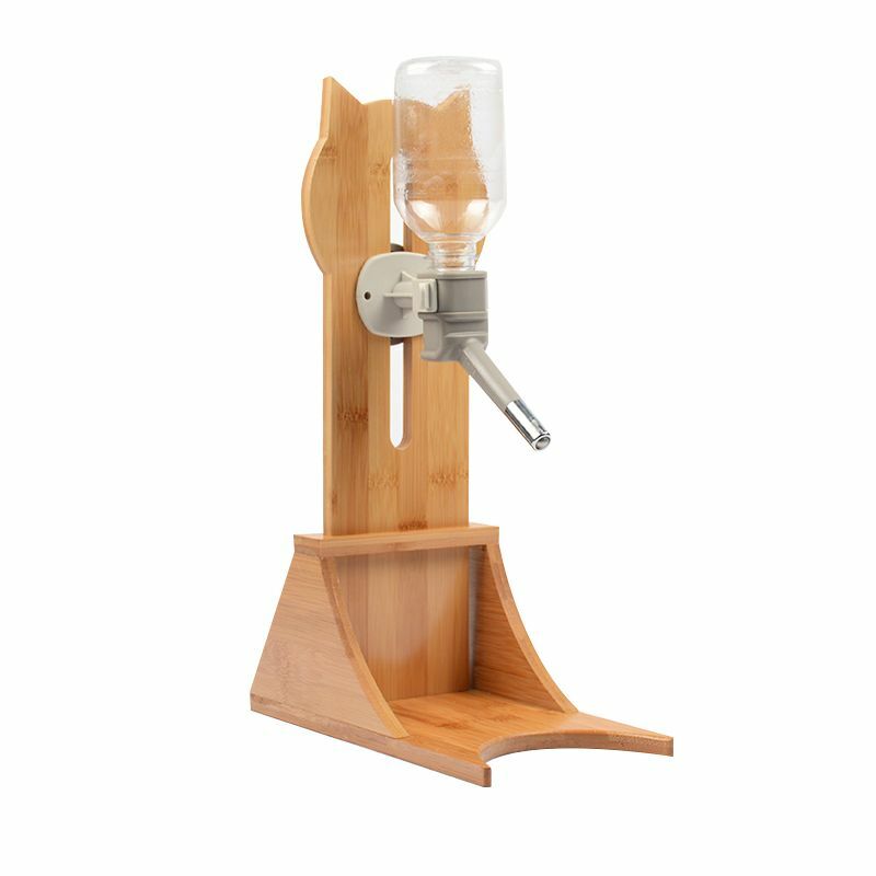 OAK PET WATER STAND – ADJUSTABLE HEIGHT, 38 × 13 × 24 CM