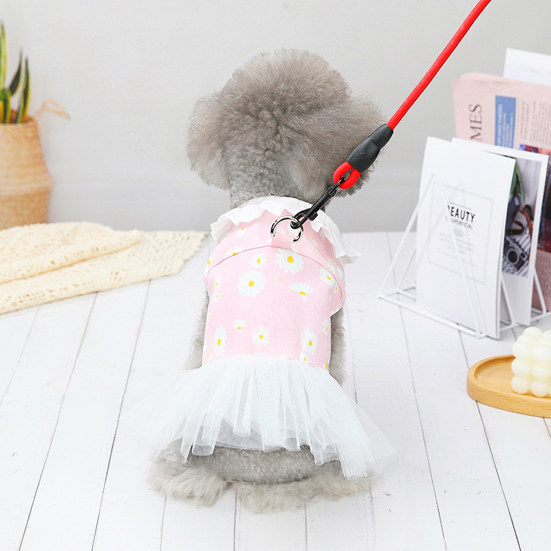 PINK DENIM LEASH DRESS