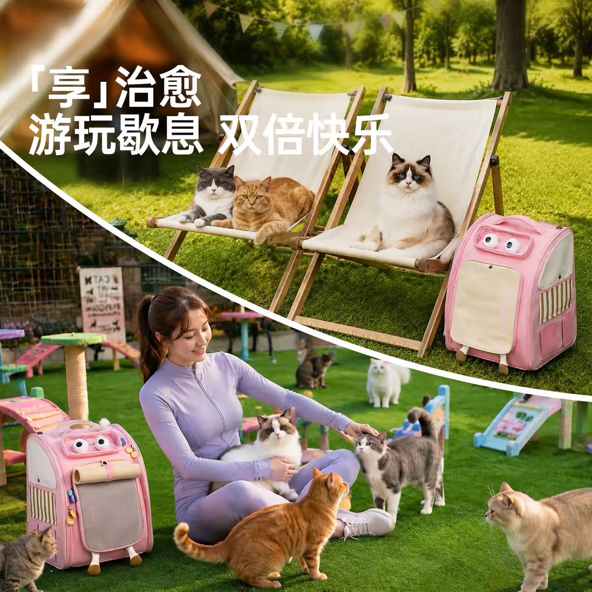 TOUCHDOG BIG-EYE PET BACKPACK