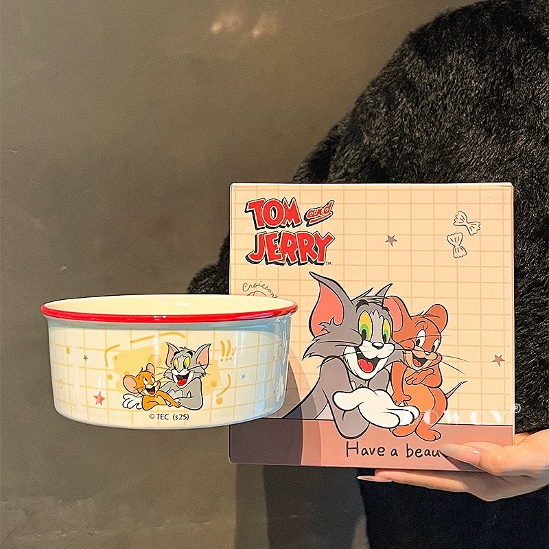OOWOV X DISNEY 迪士尼猫和老鼠 史迪奇 疯狂动物城 宠物陶瓷碗 大口径水碗粮食碗