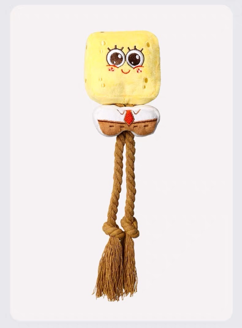 HOOPET X SPONGEBOB 海绵宝宝联名宠物咬绳玩具