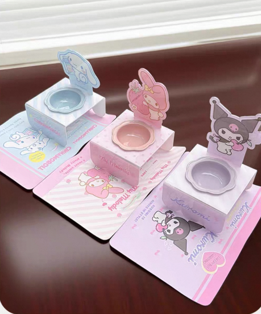 SANRIO 三丽鸥 库洛米玉桂狗美乐蒂 宠物高脚碗 套组