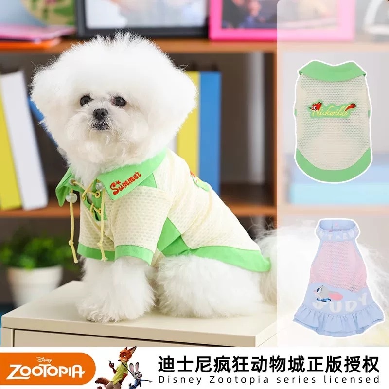 HOOPET DISNEY X ZOOTOPIA 朱迪尼克夏凉衣 尺寸表在最后