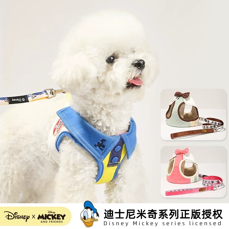 DISNEY MICKEY 迪士尼米奇系列 宠物胸背带+牵引套装