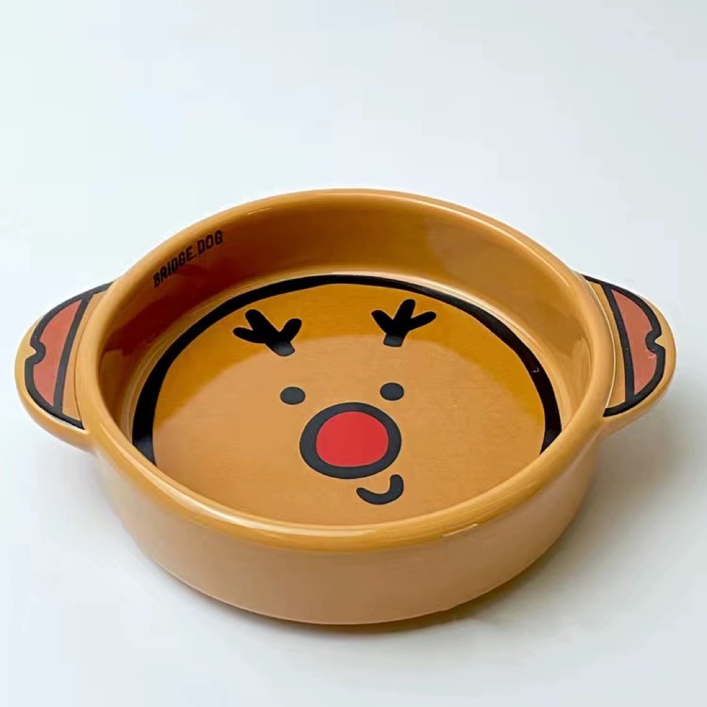 BRIDGE.DOG PET CERAMIC BOWL – 17 × 14 × 3 CM