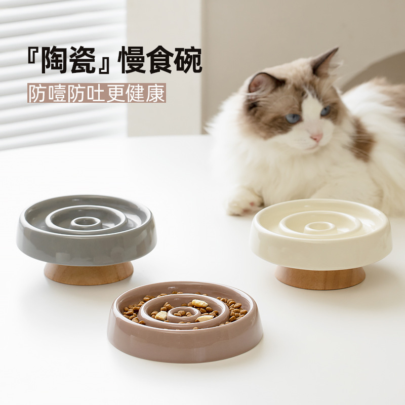 PET CERAMIC SLOW FEEDER BOWL