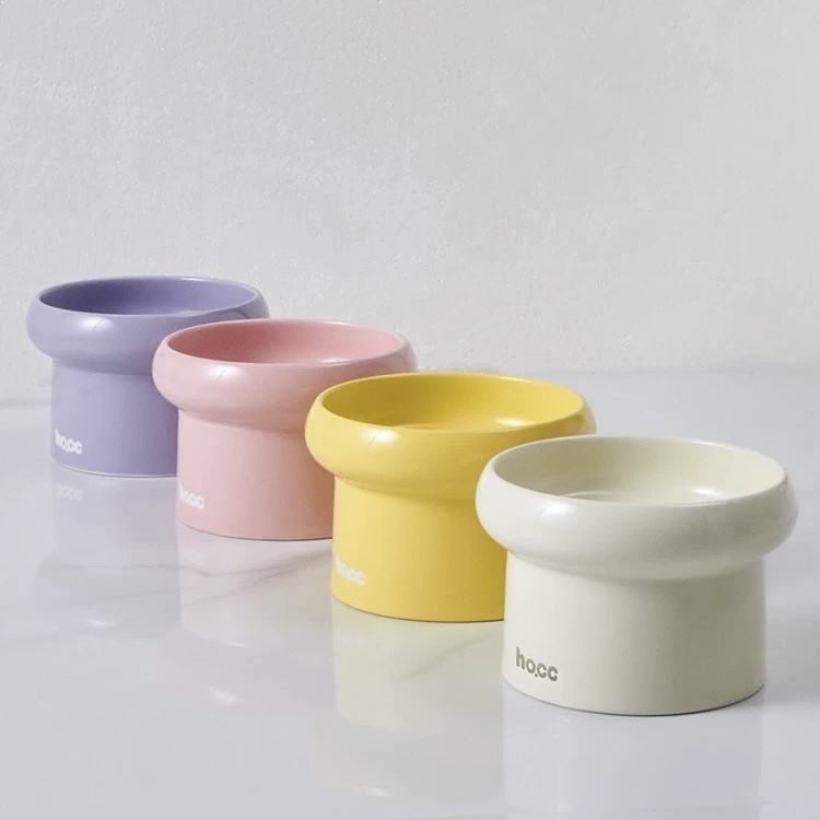 HOCC CERAMIC BOWL – ELEVATED ROUND PET BOWL