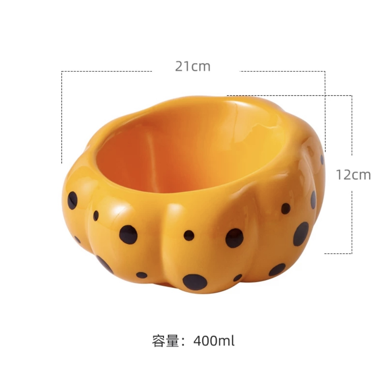 HOCC CERAMIC PUMPKIN BOWL