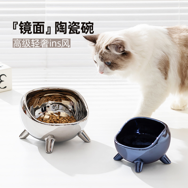 PET CERAMIC BOWL – MIRROR FINISH DESIGN