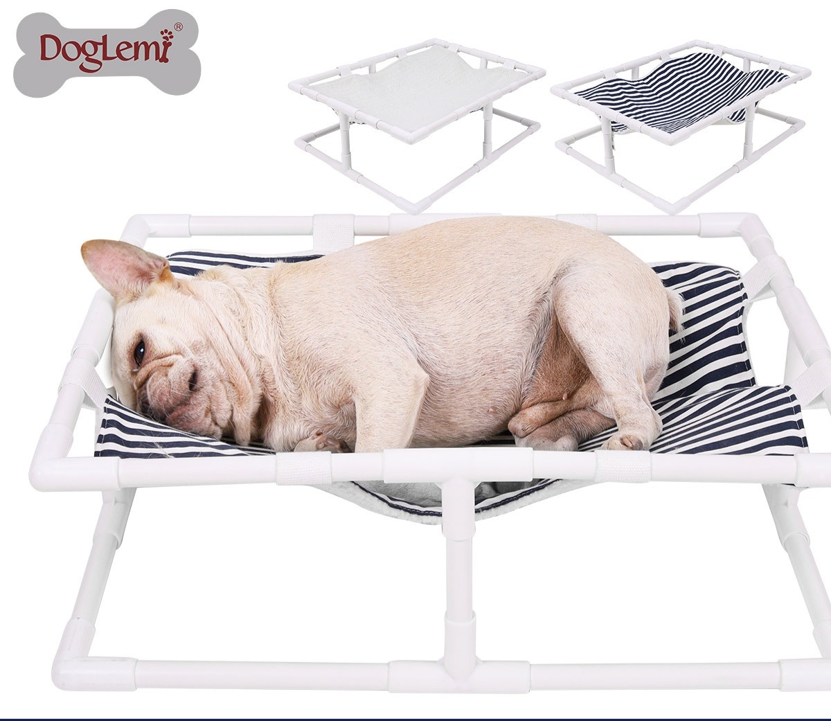 DOGLEMI ELEVATED MOISTURE-RESISTANT COMFORT BED – CRADLE STYLE 