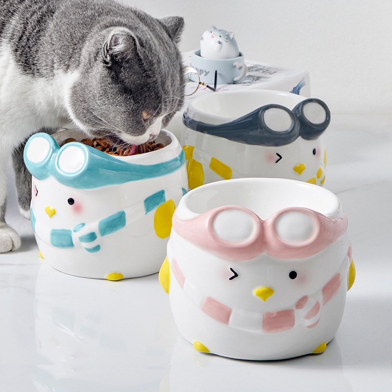 HOCC PENGUIN CERAMIC PET BOWL 