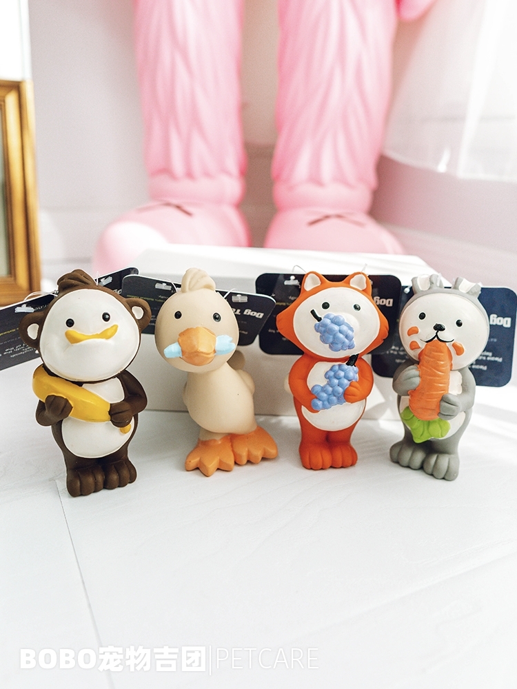 Q-MONSTER FOODIE FAMILY – SQUEAKY LATEX TOY